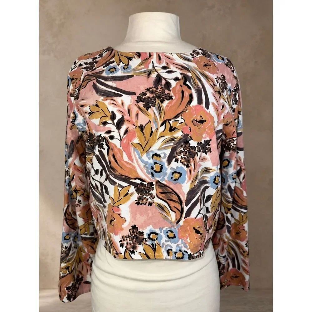 Girl & The Sun Sz L Ellery Floral Top Free People